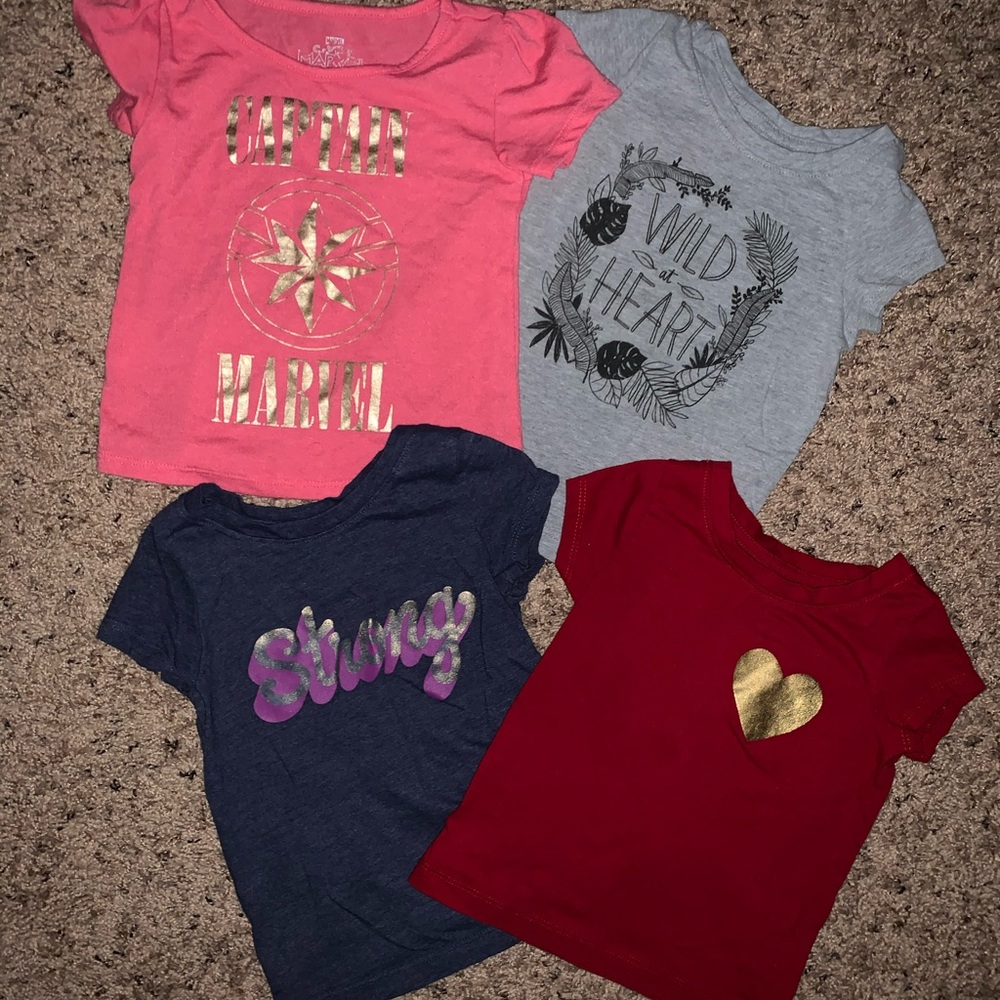 Little Girls Empowerment Shirt Bundle–2T